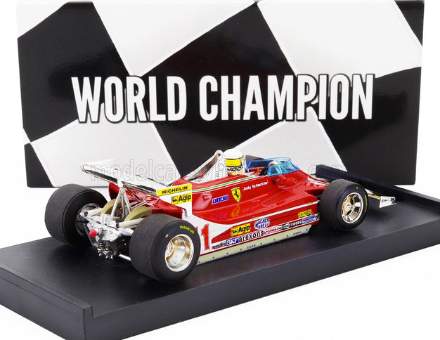 FERRARI | F1  312T4 N 11 WORLD CHAMPION WINNER MONACO GP 1979 JODY SCHECKTER - WITH DRIVER FIGURE | RED