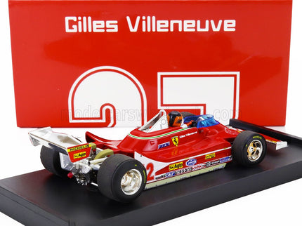 FERRARI | F1  312T4 N 12 2nd GP FRENCH GP 1979 GILLES VILLENEUVE - WITH DRIVER FIGURE | RED