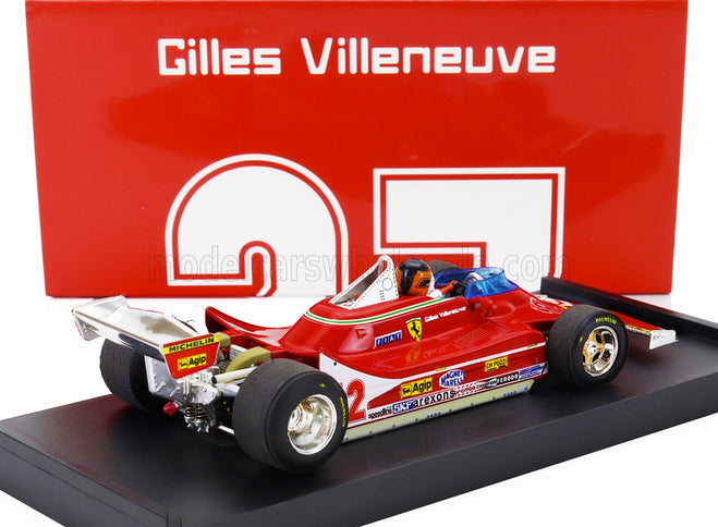 FERRARI | F1  312T4 N 12 2nd GP FRENCH GP 1979 GILLES VILLENEUVE - WITH DRIVER FIGURE | RED