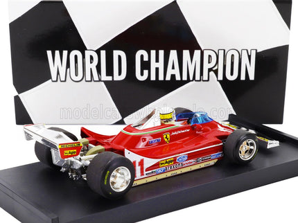FERRARI | F1  312T4 N 11 WORLD CHAMPION WINNER MONZA ITALY GP 1979 JODY SCHECKTER - WITH DRIVER FIGURE | RED