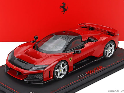 Ferrari F80 2024 - Silver Disky 1:18 BBR Models ROSSO CORSA - RED BLACK