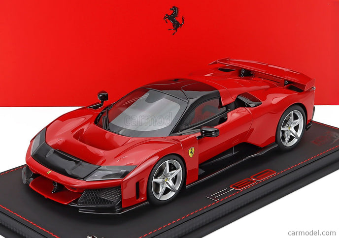 Ferrari F80 2024 - Silver Disky 1:18 BBR Models ROSSO CORSA - RED BLACK