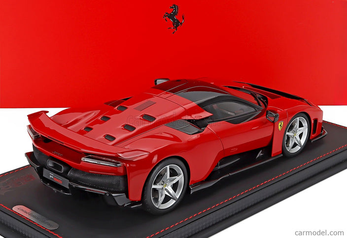 Ferrari F80 2024 - Silver Disky 1:18 BBR Models ROSSO CORSA - RED BLACK