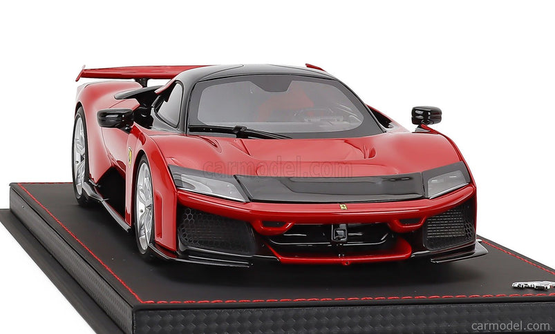 Ferrari F80 2024 - Silver Disky 1:18 BBR Models ROSSO CORSA - RED BLACK