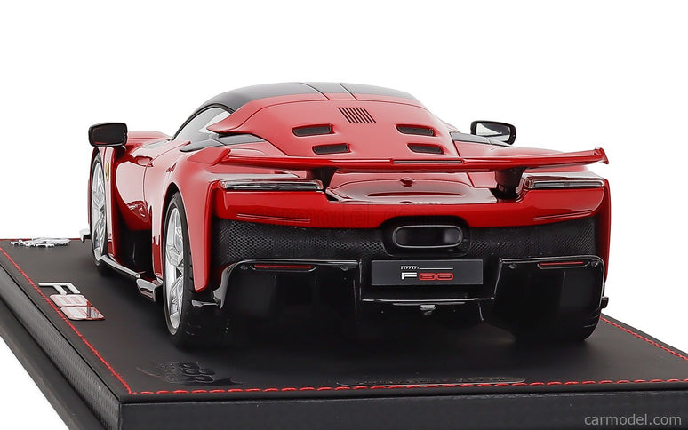 Ferrari F80 2024 - Silver Disky 1:18 BBR Models ROSSO CORSA - RED BLACK