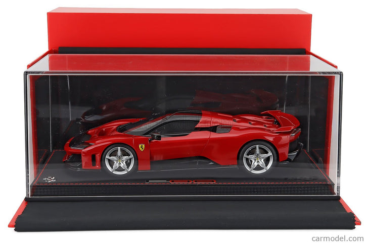 Ferrari F80 2024 - Silver Disky 1:18 BBR Models ROSSO CORSA - RED BLACK