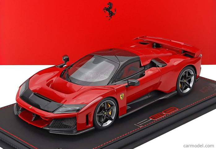 Ferrari F80 2024 - Carbon Silver Disky 1:18 BBR Models ROSSO CORSA - RED BLACK