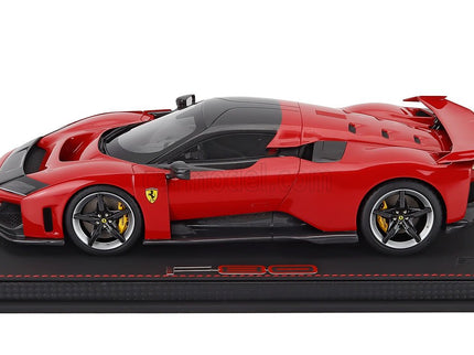 Ferrari F80 2024 - Carbon Silver Disky 1:18 BBR Models ROSSO CORSA - RED BLACK