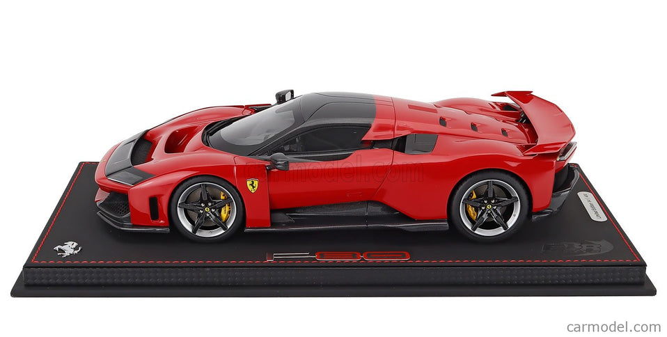 Ferrari F80 2024 - Carbon Silver Disky 1:18 BBR Models ROSSO CORSA - RED BLACK