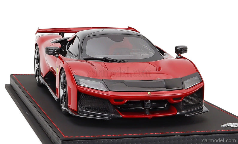 Ferrari F80 2024 - Carbon Silver Disky 1:18 BBR Models ROSSO CORSA - RED BLACK