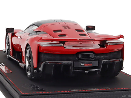 Ferrari F80 2024 - Carbon Silver Disky 1:18 BBR Models ROSSO CORSA - RED BLACK