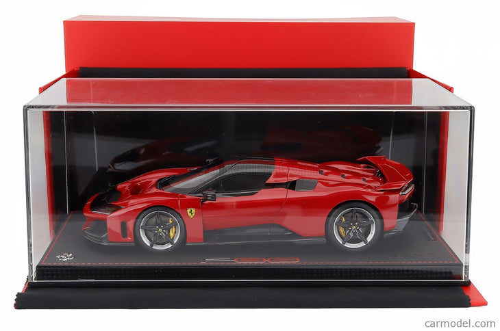 Ferrari F80 2024 - Carbon Silver Disky 1:18 BBR Models ROSSO CORSA - RED BLACK
