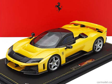 Ferrari F80 2024 - Silver Disky 1:18 BBR Models GIALLO TRISTRATO - YELLOW MET BLACK