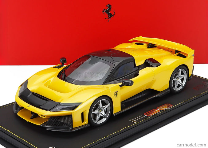 Ferrari F80 2024 - Silver Disky 1:18 BBR Models GIALLO TRISTRATO - YELLOW MET BLACK