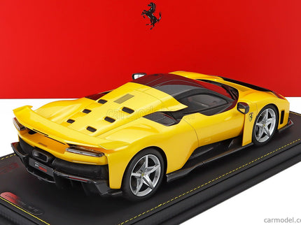 Ferrari F80 2024 - Silver Disky 1:18 BBR Models GIALLO TRISTRATO - YELLOW MET BLACK