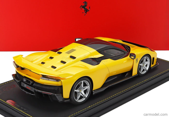 Ferrari F80 2024 - Silver Disky 1:18 BBR Models GIALLO TRISTRATO - YELLOW MET BLACK