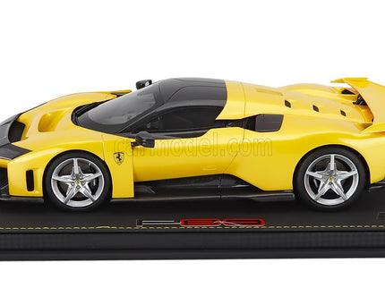 Ferrari F80 2024 - Silver Disky 1:18 BBR Models GIALLO TRISTRATO - YELLOW MET BLACK