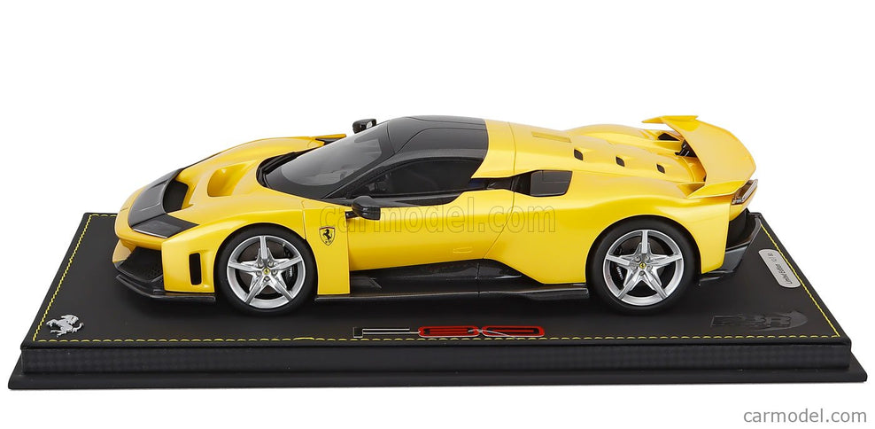 Ferrari F80 2024 - Silver Disky 1:18 BBR Models GIALLO TRISTRATO - YELLOW MET BLACK