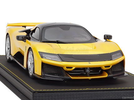 Ferrari F80 2024 - Silver Disky 1:18 BBR Models GIALLO TRISTRATO - YELLOW MET BLACK