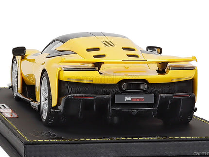 Ferrari F80 2024 - Silver Disky 1:18 BBR Models GIALLO TRISTRATO - YELLOW MET BLACK