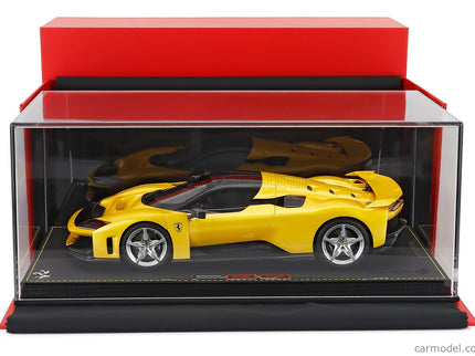Ferrari F80 2024 - Silver Disky 1:18 BBR Models GIALLO TRISTRATO - YELLOW MET BLACK