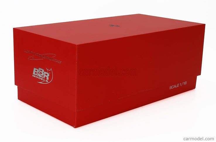 Ferrari F80 2024 - Carbon Silver Disky 1:18 BBR Models červená Supercar - červená metalická čierna
