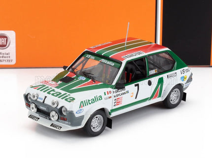 FIAT | RITMO 75 ABARTH ALITALIA (night version) N 7 RALLY MONTECARLO 1979 PER EKLUND - HANS SYLVAN | WHITE GREEN RED