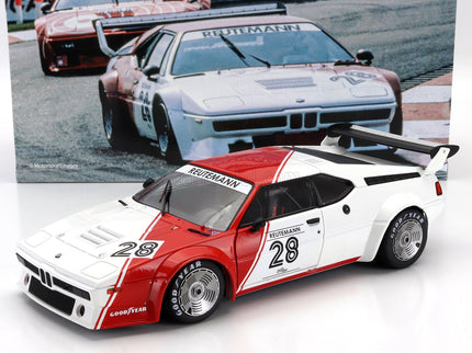 BMW M1 M88 3.5L Team Bmw Motorsport N°28 Procar Series Sezóna 1979 Carlos Reutemann 1:18 Werk83 biela červená