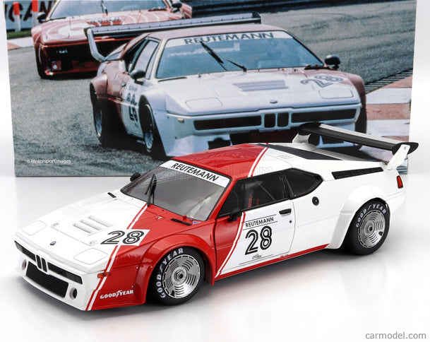 BMW M1 M88 3.5L Team Bmw Motorsport N°28 Procar Series Sezóna 1979 Carlos Reutemann 1:18 Werk83 biela červená