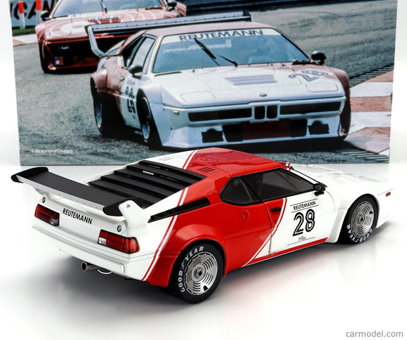 BMW M1 M88 3.5L Team Bmw Motorsport N°28 Procar Series Sezóna 1979 Carlos Reutemann 1:18 Werk83 biela červená