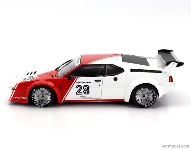 BMW M1 M88 3.5L Team Bmw Motorsport N°28 Procar Series Sezóna 1979 Carlos Reutemann 1:18 Werk83 biela červená