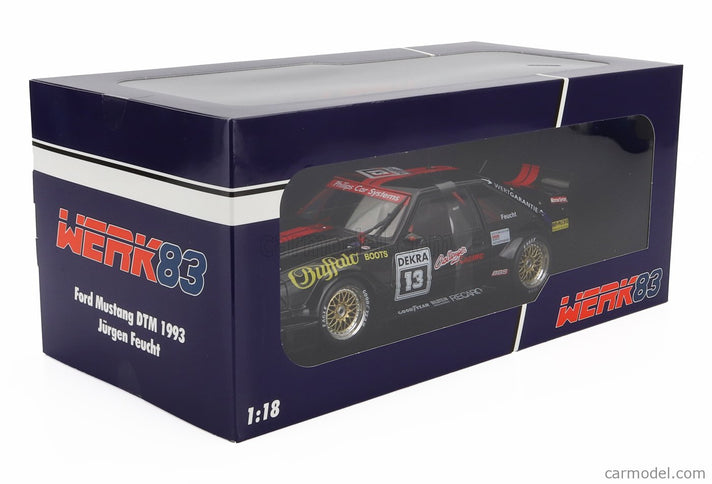 Ford Mustang 5.0 N°13 DTM Sezóna 1993 Jurgen Feucht 1:18 Werk83 čierna červená