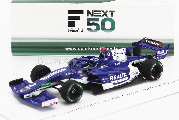 DALLARA | SF23 TRD 01F TEAM REALIZE CORPORATION KONDO RACING N 3 SUPER FORMULA SEASON 2024 KENTA YAMASHITA | BLUE WHITE