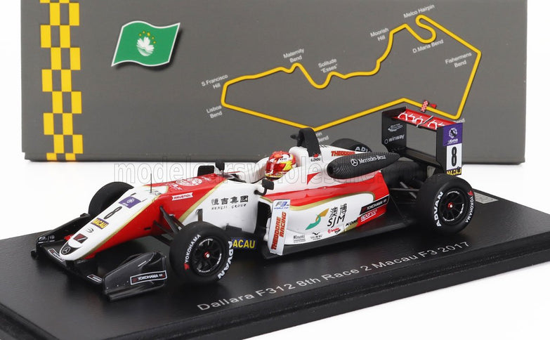 DALLARA | F312 N 8 MACAU F3 RACE 2 2017 GUANYU ZHOU | WHITE RED