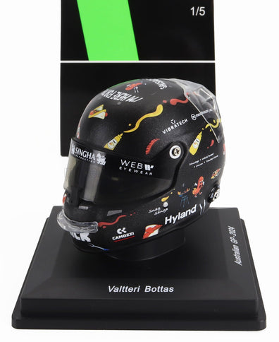 BELL HELMET | CASCO HELMET F1 VALTTERI BOTTAS TEAM STAKE KICK SAUBER N 77 AUSTRALIAN GP 2024 | BLACK