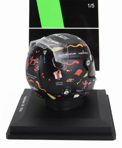 BELL HELMET | CASCO HELMET F1 VALTTERI BOTTAS TEAM STAKE KICK SAUBER N 77 AUSTRALIAN GP 2024 | BLACK