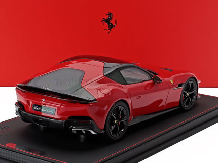FERRARI | 12CILINDRI V12 830cv PANORAMIC ROOF 2024 - GLOSSY BLACK RIMS - CON VETRINA - WITH SHOWCASE | ROSSO CORSA - RED