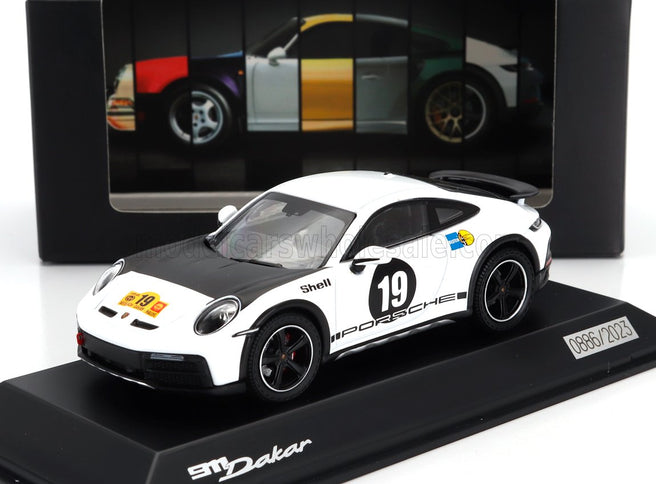 PORSCHE | 911 992 N 19 RALLY DAKAR (LIVERY 1971) COUPE 2023 | WHITE BLACK