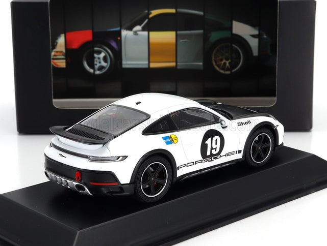 PORSCHE | 911 992 N 19 RALLY DAKAR (LIVERY 1971) COUPE 2023 | WHITE BLACK