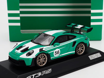 PORSCHE | 911 992 GT3 RS N 56 RACING COUPE 2023 | GREEN WHITE