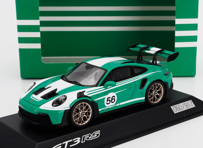 PORSCHE | 911 992 GT3 RS N 56 RACING COUPE 2023 | GREEN WHITE