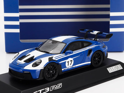 PORSCHE | 911 992 GT3 RS N 17 RACING COUPE 2023 | BLUE WHITE