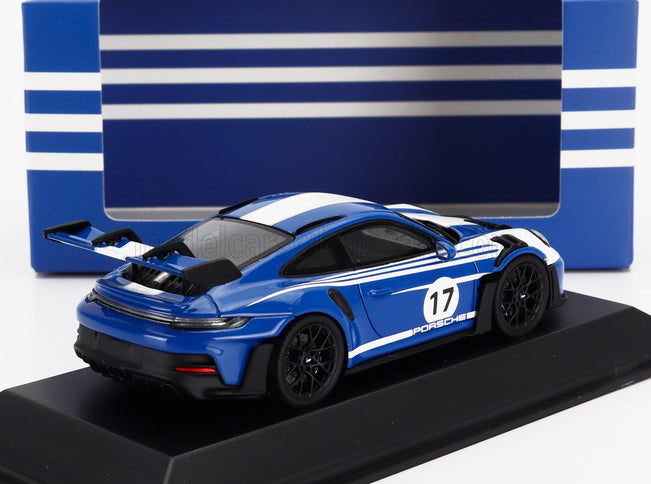 PORSCHE | 911 992 GT3 RS N 17 RACING COUPE 2023 | BLUE WHITE