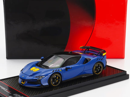 FERRARI | SF90 XX STRADALE 2024 | AZZURRO DINO - BLUE MET BLACK YELLOW