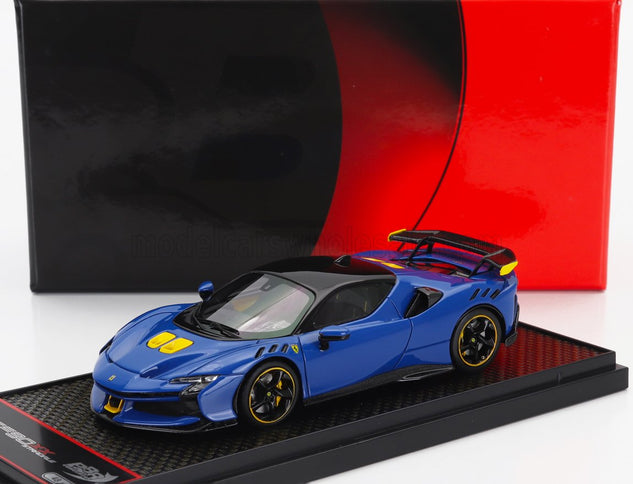 FERRARI | SF90 XX STRADALE 2024 | AZZURRO DINO - BLUE MET BLACK YELLOW