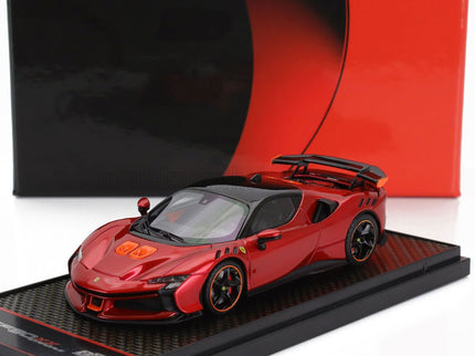 FERRARI | SF90 XX STRADALE 2024 | ROSSO FUOCO - RED ORANGE BLACK