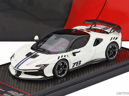 Ferrari SF90 XX Stradale N°78 2024 1:43 BBR Models Bianto Italia - matná biela čierna