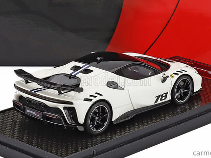 Ferrari SF90 XX Stradale N°78 2024 1:43 BBR Models Bianto Italia - matná biela čierna