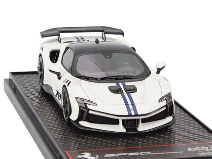 Ferrari SF90 XX Stradale N°78 2024 1:43 BBR Models Bianto Italia - matná biela čierna