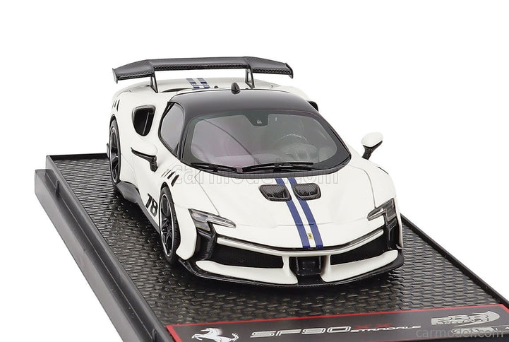 Ferrari SF90 XX Stradale N°78 2024 1:43 BBR Models Bianto Italia - matná biela čierna